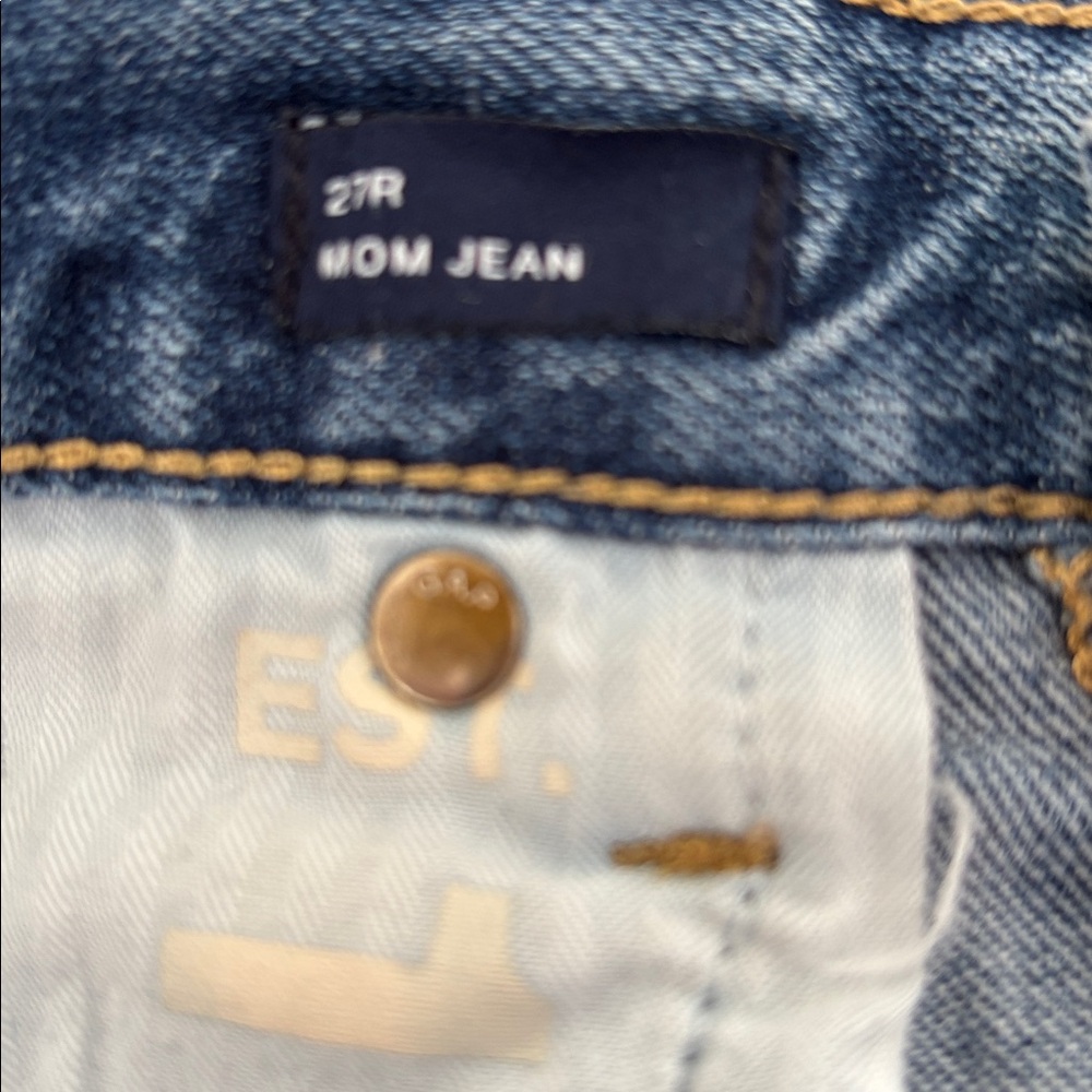 ❤️Gap Mom Jean Blue Size 27 R - Picture 8 of 9